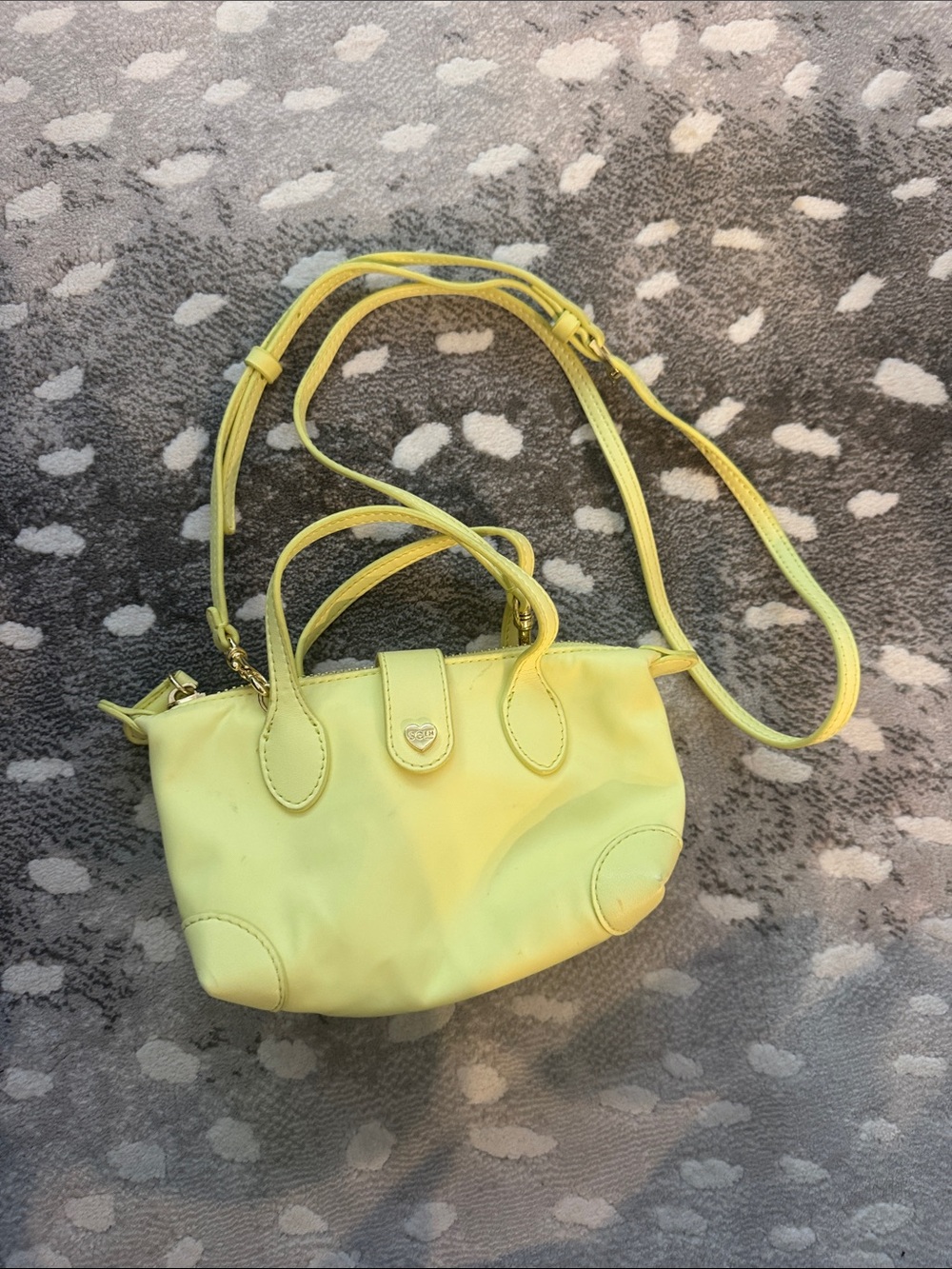 Stoney Clover Lane Yellow Mini Crossbody with Top Handles